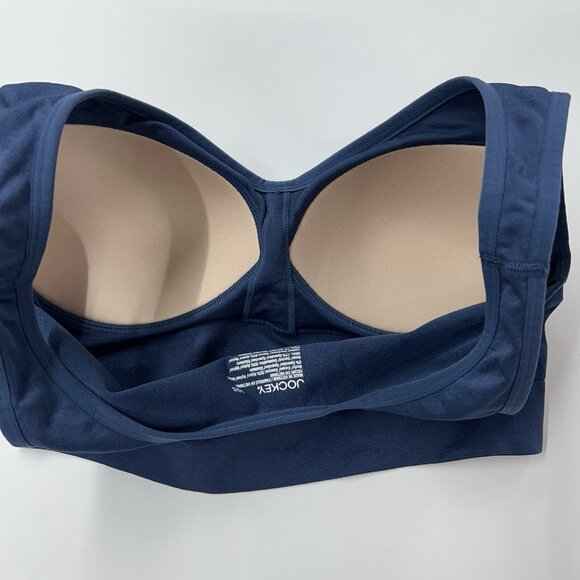 Jockey Seamfree Back Smoothing Bralette Lot Size Large Molded Cups Wireless Bra - Picture 6 of 9